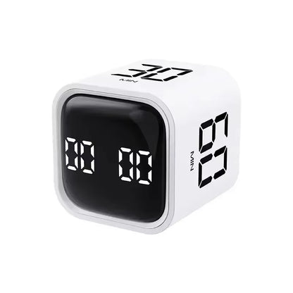 Productivity Timer Productivity Cube Timer Gravity Sensor LED Display 4 Preset Time Kids Time Management Kitchen Countdown Timer
