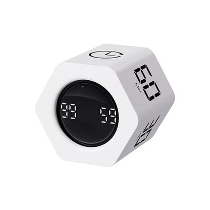 Productivity Timer Productivity Cube Timer Gravity Sensor LED Display 4 Preset Time Kids Time Management Kitchen Countdown Timer